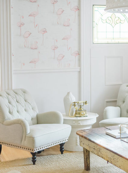 Modern French Country Family Room Renovation Reveal